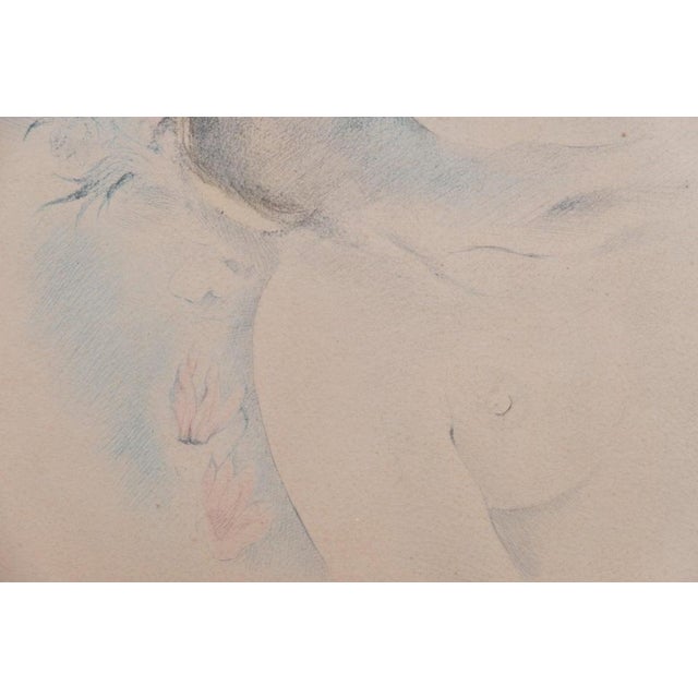 Mariette Lydis, Portrait de femme, Nude, Lithograph For Sale - Image 4 of 6