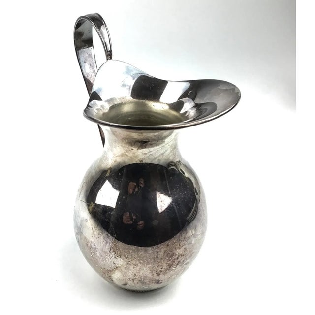 Art Deco Silver Plate Vintage Wallace E P N S Water Pitcher For Sale - Image 3 of 12