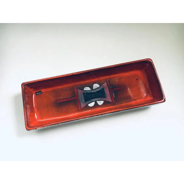 Art Pottery Studio Handmade Dish by Tieberghien, Belgium, 1960s For Sale - Image 9 of 13