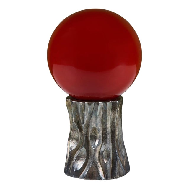 Robert Kuo Red Tree Trunk Sculpture For Sale