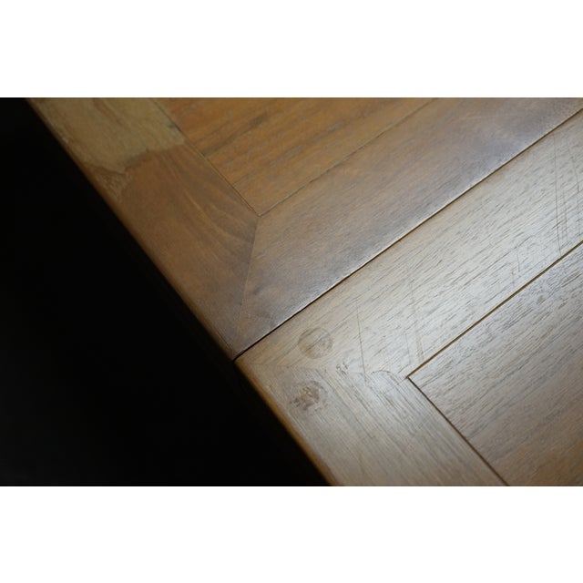 1950s Michael Taylor for Baker Walnut Extension Dining Table Far East Collection For Sale - Image 15 of 18