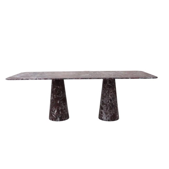 Red Rosso Marble Rectangle Dining Table by My Habitat Design For Sale - Image 9 of 9
