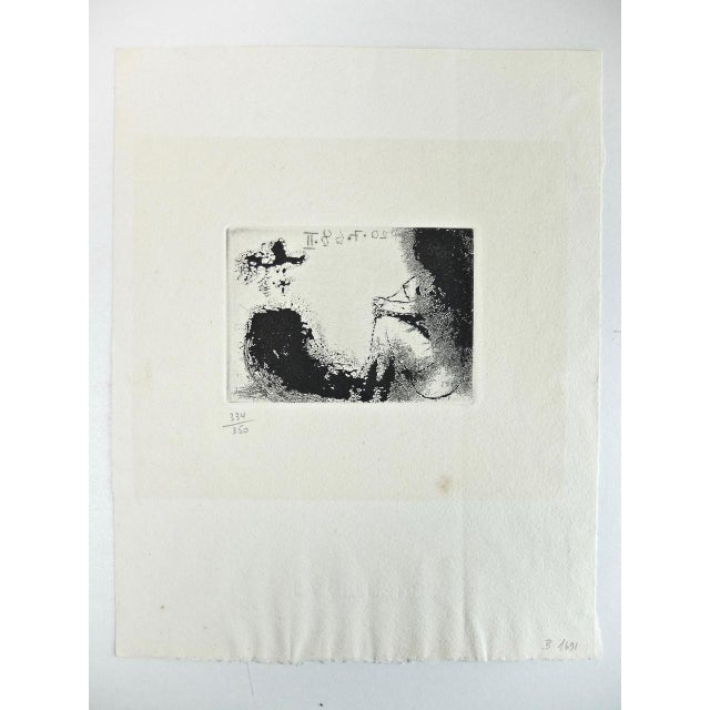 Pablo Picasso Pablo Picasso, Original Composition from La Celestine, 1971, Etching For Sale - Image 4 of 7