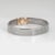 1990s Vintage 90s Bulgari Tubogas Bracelet Diamond 18k Gold Stainless Steel Bangle For Sale - Image 5 of 6