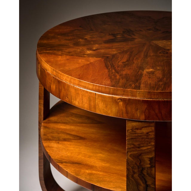 Burled Art Deco Period Austrian Biedermeier Gueridon For Sale - Image 9 of 9