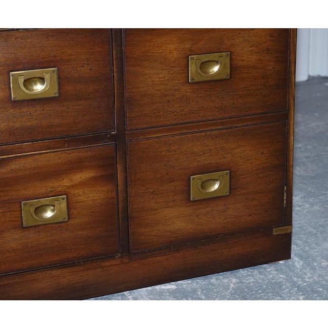 Metal British Military Campaign Sideboard with Brass Fittings from Bevan Funnell, 1950s For Sale - Image 7 of 18
