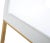 Denmark White Vegan Leather & Gold Steel Bar Stools - Set of 2 For Sale In Los Angeles - Image 6 of 12