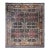 Vintage Kerman Style Room Size Rug, Handwoven Geometric Pattern, Navy & Burgundy, 8’ X 10’ For Sale