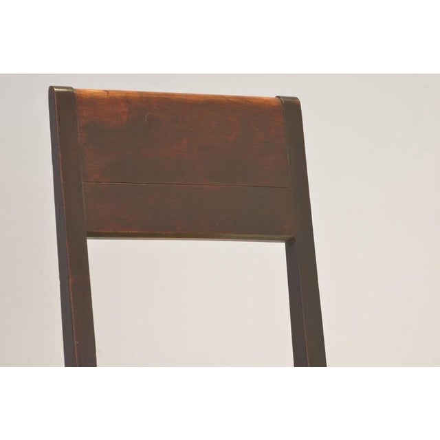 Cubist Dining Chairs in Stained Alder Wood, 1925, Set of 2 For Sale - Image 11 of 16