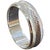 14 Karat White Gold Classic Wide Wedding Band With Design Ring, Unisex For Sale - Image 15 of 18