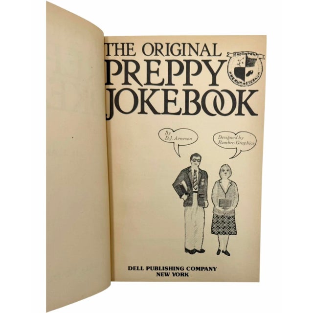 A scarce first-printing of The Original Preppy Jokebook by D.J. Arneson, published in 1981. This humorous volume offers a...