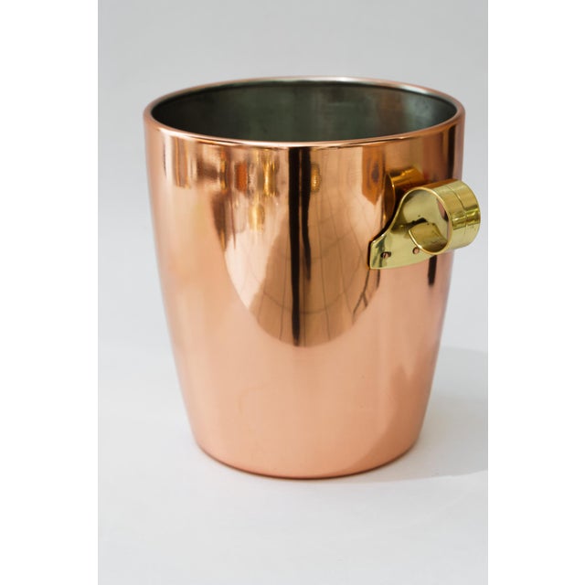 Copper Wine Cooler with Brass Handles, Schwitzerland, 1920s For Sale - Image 4 of 15