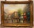Wood Mid 20th Century Large Oil Painting in the Manner of Édouard-Leon Cortes, Paris France For Sale - Image 7 of 13