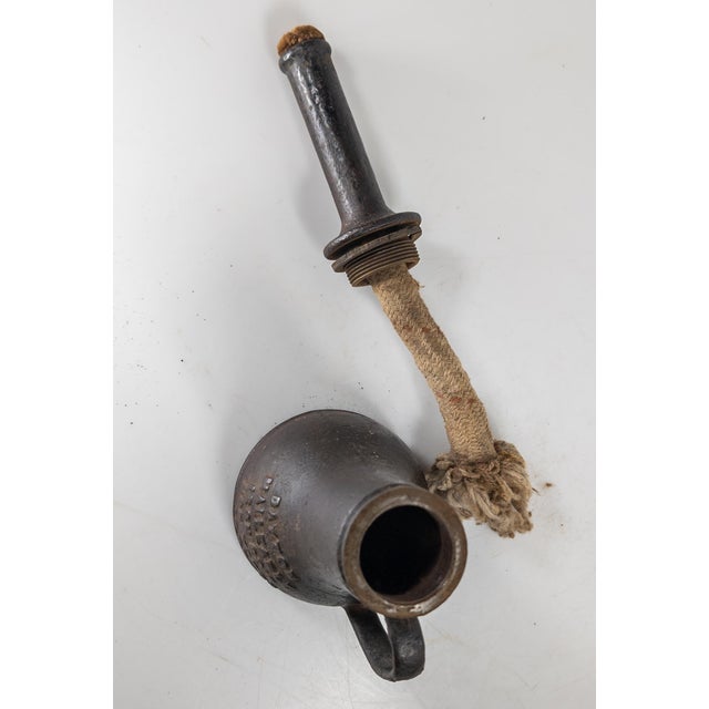 Metal 19th Century American Cast Iron Shop Torch by Dayton Malleable Iron Co. For Sale - Image 7 of 8