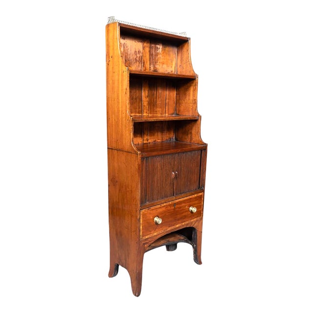 English Regency Mahogany Dwarf Bookcase For Sale