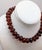 Vintage 1980s Signed Pellini Italy Faux-Tortoise Beaded Necklace For Sale - Image 4 of 6