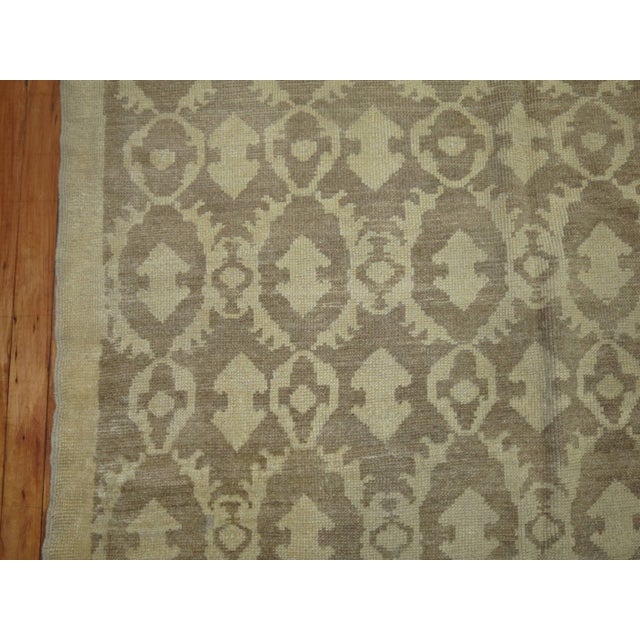 Vintage Zabihi Collection Taupe Turkish Rug For Sale In New York - Image 6 of 6