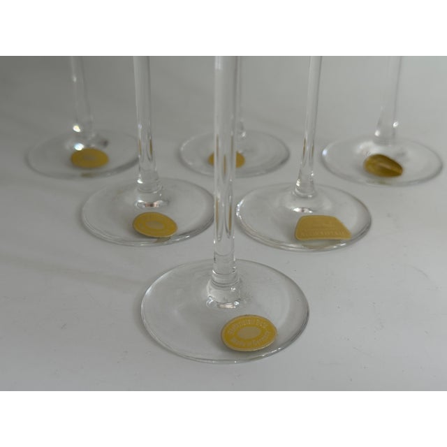 Rosenthal Romance Straw Glass Schnapps Glass on a Stand by Björn Wiinblad for Rosenthal Studio Line, Germany 1960s, Set of 6 For Sale - Image 4 of 6