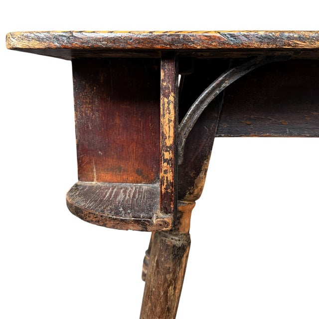 19th Century American Tavern Poker Table For Sale - Image 11 of 13