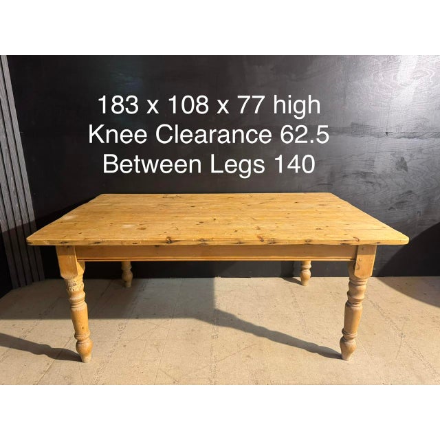 Pine Farmhouse Dining Table, 1930s For Sale - Image 14 of 16