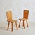 Set of 4 Pine Dining Chairs Attributed to René Faublee, France 1960s For Sale - Image 4 of 11