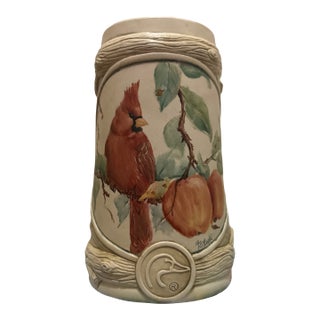 Vintage Ducks Unlimited "Cardinal" Collector Stein - Bill Zopf Art For Sale