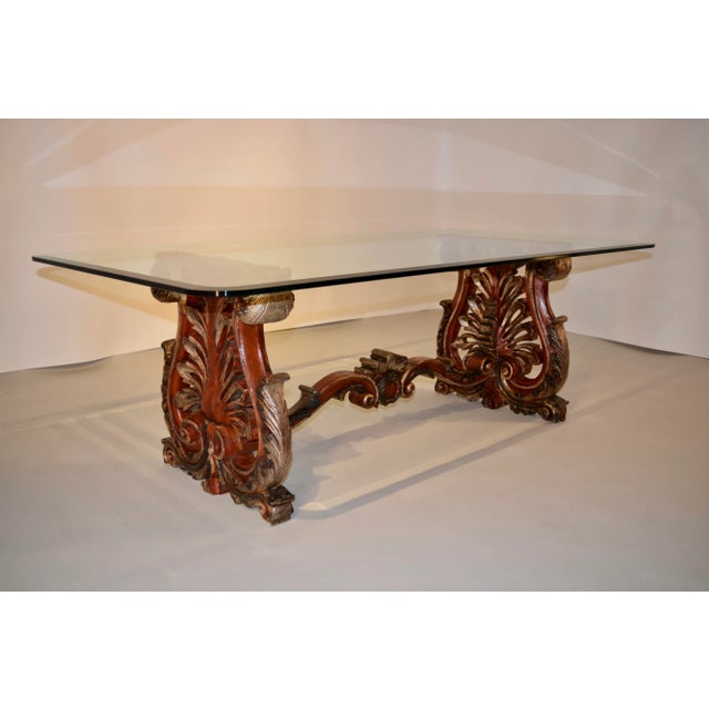 Wood 19th C Italian Painted Coffee Table For Sale - Image 7 of 8