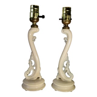 Art Deco Glass Desk Lamps 1938 - A Pair of 2 For Sale