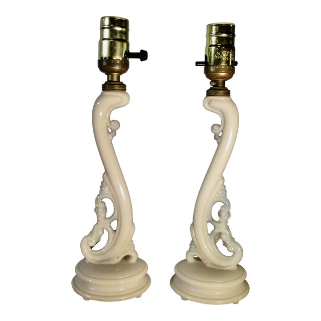 Art Deco Glass Desk Lamps 1938 - A Pair of 2 For Sale