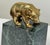 Metal Vintage Wall Street Bull and Bear Brass on Marble Block Bookends For Sale - Image 7 of 8