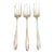 Stunning Mid 20th Century Lasting Spring Salad Forks- Set of 3 No Monograms For Sale