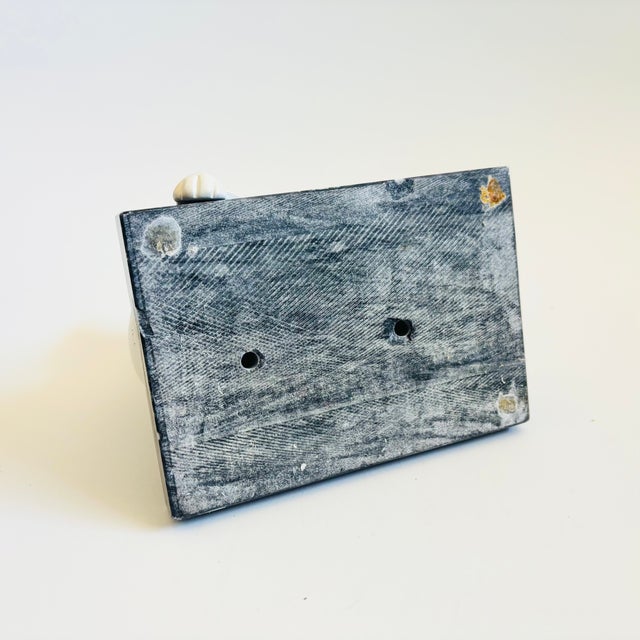 Vintage Art Deco Style Cat Bookend on Black Marble Base For Sale - Image 15 of 15