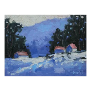 Winterscapes Impressionist Snowscape Oil Painting
