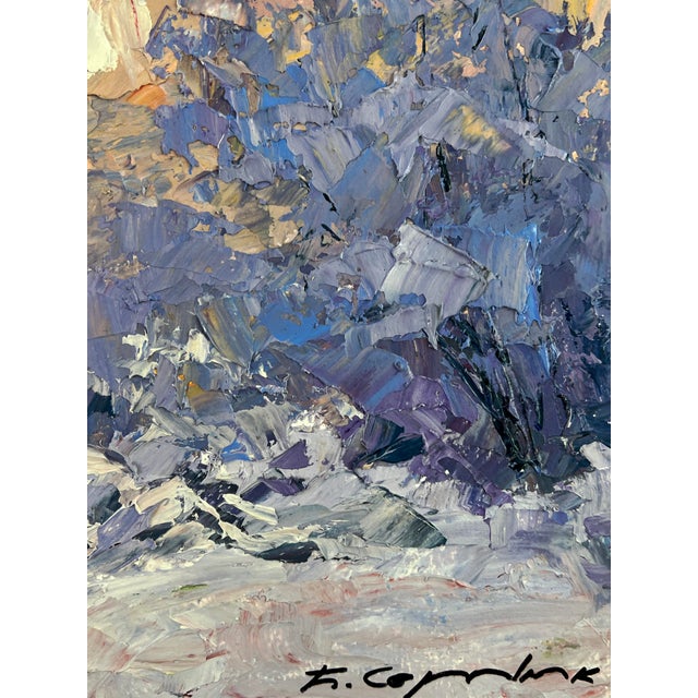 Oil Painting Frosty Morning Serdyuk Boris Petrovich For Sale - Image 10 of 11