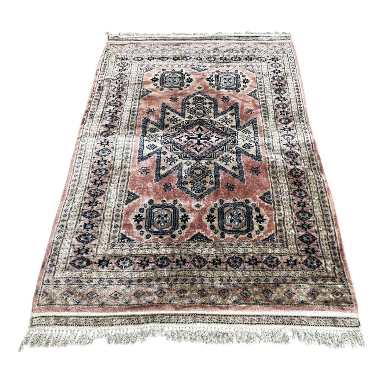 Pakistani Handmade Wool Rug | Chairish