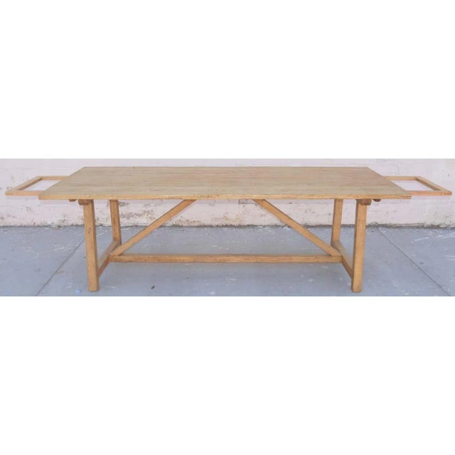 Expandable Dining Table in Reclaimed Pine by Petersen Antiques For Sale - Image 12 of 13