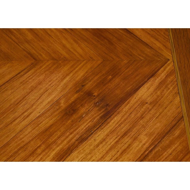 Brown Small Early 20th Century Louis XVI Marquetry Writing Table, 1890s For Sale - Image 8 of 18