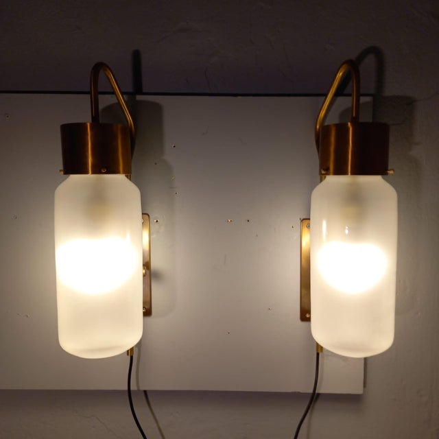 LP10 Bidone Wall Light in Brass by Luigi Caccia Dominioni for Azucena, 1990s, Set of 2 For Sale - Image 17 of 17