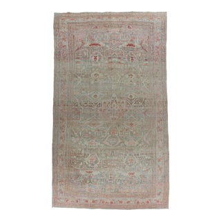 Early 20th Century Eloquent Feminine Oversize Persian Bidjar Rug For Sale