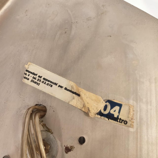 Large Italian Wall Sconce from Zero Quattro, 1970s For Sale - Image 13 of 14