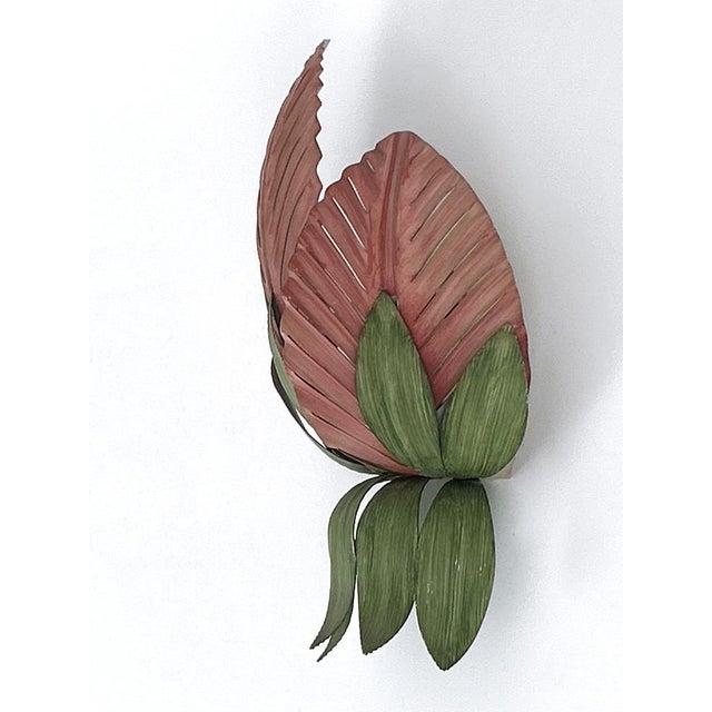 Mid-Century Double Leaf Floral Sconce by Holländer Leuchten, Germany, 1970s For Sale - Image 14 of 18