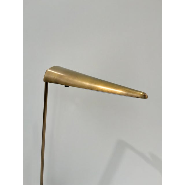 Mid-Century Modern Revelation Beak Lamp Antique Brass For Sale - Image 3 of 5