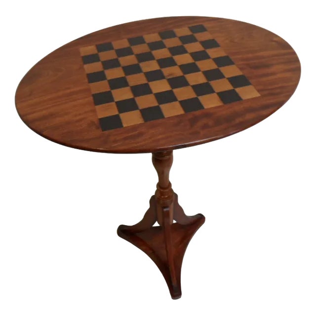 Antique Chess Table in Mahogany For Sale