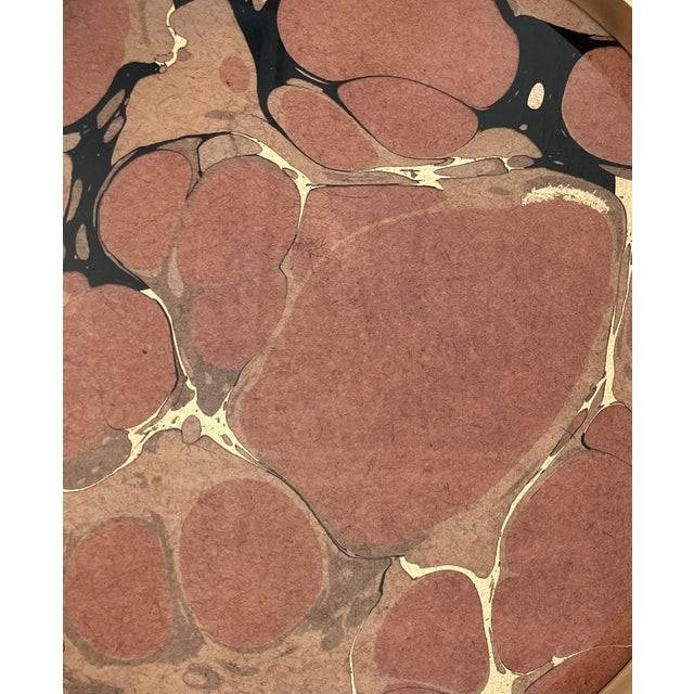 Late 20th-Century “Geode” Motif Wood, Glass & Resin Circular Tray With Cut-Out Handles For Sale - Image 13 of 18