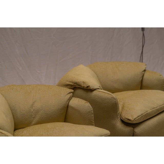 Confidential Easy Chairs by Alberto Rosselli for Saporiti Italia, 1970s, Set of 2 For Sale - Image 14 of 18