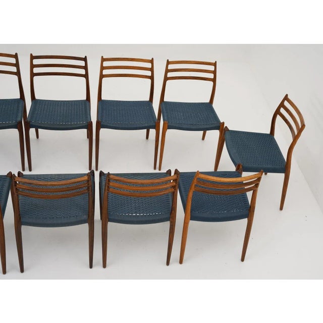 Mid-Century Scandinavian Dining Chairs Model Darby attributed to Torbjørn Afdal, 1960s, Set of 12 For Sale - Image 4 of 11