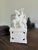 Chinoiserie Vintage Blanc De Chine “Three Auspicious Goats” Ceramic Figure For Sale - Image 3 of 12