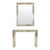 A magnificent, large designer mirror with a matching console table; this very rare set was manufactured by Deknudt (the...