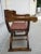 French Savonarola Style Wood and Leather Chair For Sale - Image 3 of 12