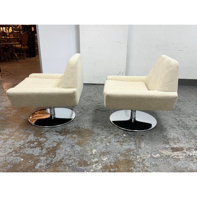 Dellarobbia DellaRobbia Tech Swivel Chairs, Pair For Sale - Image 4 of 12